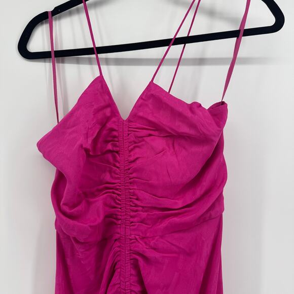 Rebecca Vallance Theresa Center Ruched Jacquard Midi Dress Size 6 US NWT Party - Picture 3 of 8